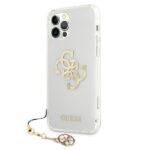 Guess GUHCP12LKS4GGO iPhone 12 Pro Max 6,7" Transparent hardcase 4G Gold Charms Collection - imagine 2