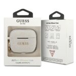 Guess GUACAPSILGLWH AirPods Pro cover white Silicone Glitter - imagine 3