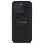 Guess GUHMP16LPSAPSMEK iPhone 16 Pro 6.3" black hardcase Saffiano Peony Classic Logo MagSafe - imagine 3