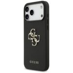 Guess Grained Big 4G & Classic Logo case for iPhone 17 Pro Max black - imagine 2