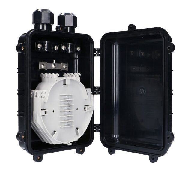 Extralink Bruce | FTTX Closure | 4 trays, 96 core, black - imagine 4