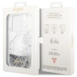 Guess GUHCP14LLCSGSGH iPhone 14 Pro 6.1" white hardcase Liquid Glitter Marble - imagine 8