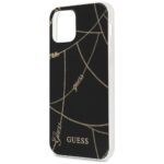 Guess GUHCP12MPCUCHBK iPhone 12/12 Pro 6,1" black hardcase Gold Chain Collection - imagine 8