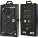 Audi Carbon Fiber iPhone 14 Pro Max 6.7" black hardcase AU-TPUPCIP14PM-R8/D2-BK - imagine 3