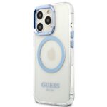 Guess GUHMP13LHTRMB iPhone 13 Pro / 13 6,1" blue hard case Metal Outline Magsafe - imagine 2