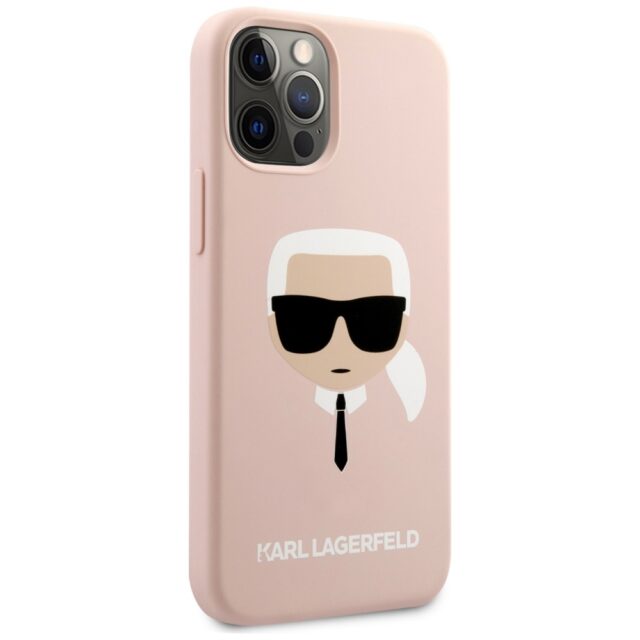 Karl Lagerfeld KLHCP12MSLKHLP iPhone 12/12 Pro 6,1" light pink hardcase Silicone Karl`s H - imagine 4