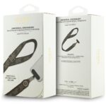 Universal lanyard Guess CBDY 4G Tether Patch Strass Metal Logo brown - imagine 5