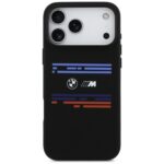 BMW M Silicon Horizontal Line MagSafe Case for iPhone 17 Pro Max Black - imagine 3