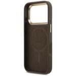 Case Guess 4G PU Triangle Logo & Stand Camera Magsafe for iPhone 17 Pro brown - imagine 7