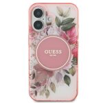 Guess GUHMP16MHFWBDCEP iPhone 16 Plus 6.7" pink hardcase IML Flower & Tonal Circle MagSafe - imagine 3
