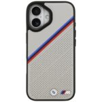 BMW M Tricolor Metal Logo MagSafe Case for iPhone 17 Gray - imagine 3