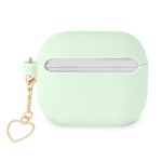 Guess GUA3LSCHSN AirPods 3 cover green Silicone Charm Heart Collection - imagine 2