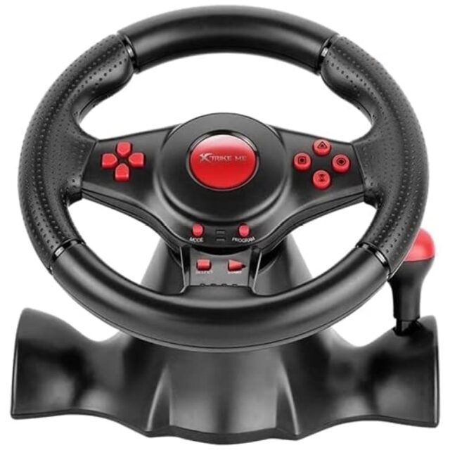 Driving racing wheel XTRIKE ME GP-903 black - imagine 2