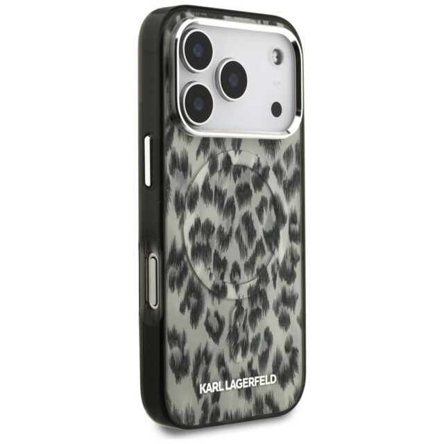 Karl Lagerfeld IML Leopard Pattern MagSafe Case for iPhone 17 Pro Brown - imagine 4