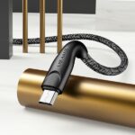 USAMS braided cable U41 microUSB 1m 2A red SJ393USB02 (US-SJ393) Fast Charge - imagine 4