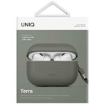 UNIQ etui Terra AirPods Pro 2 gen.Genuine Leather (2022/2023) lichen green - imagine 5