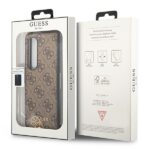 Guess GUHCZFD4GF4GBR F936 Z Fold 4 brown hard case 4G Charms Collection - imagine 3