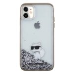 Karl Lagerfeld KLHCN61LKCNSK iPhone 11 /Xr 6.1" transparent hardcase Liquid Glitter Choupette - imagine 3