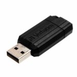 Verbatim USB-A 2.0 PinStripe Flash Drive 32GB black 49064