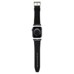 Karl Lagerfeld Strap KLAWLSAKLHPK Apple Watch 42/44/45/49mm black strap Saffiano Monogram - imagine 2