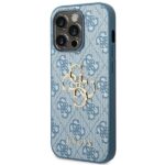 Guess GUHCP14L4GMGBL iPhone 14 Pro 6,1" blue hardcase 4G Big Metal Logo - imagine 2