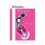 Verbatim Go Mini Optical Mouse USB-A 1000 dpi hot pink 49021 - imagine 4