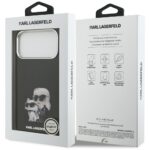 Karl Lagerfeld IML Aquarelle Karl & Choupette & Logo MagSafe Case for iPhone 17 Pro Black - imagine 8