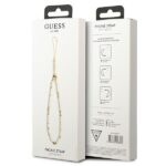 Guess Phone Strap GUSTPEARW white Heishi Beads - imagine 3