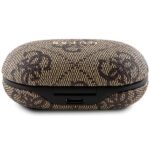 Guess Bluetooth Headphones GUTWSP4EGW TWS + ENC Dock Brown/Brown 4G Metal - imagine 3