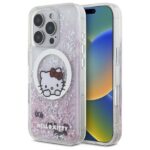 Hello Kitty HKHMP16LLSWKH iPhone 16 Pro 6.3" white hardcase Liquid Glitter Sweet Kitty Bows M