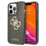 Guess GUHCP13XPCUGL4GBK iPhone 13 ProMax 6,7" black hard case Glitter 4G Big Logo