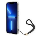 Guess GUOHCP14SH4STK iPhone 14 / 15 / 13 6.1" black hardcase 4G Print Strap - imagine 3