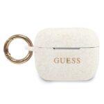 Guess GUACAPSILGLWH AirPods Pro cover white Silicone Glitter