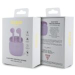 Guess Bluetooth headphones GUTWST26PSU TWS + docking station purple/purple Classic EST Logo - imagine 4