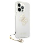 Guess GUHCP13XKS4GGO iPhone 13 Pro Max 6,7" Transparent hardcase 4G Gold Charms Collection - imagine 4