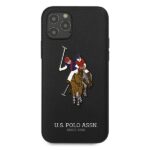 US Polo USHCP12LPUGFLBK iPhone 12 Pro Max 6,7" black Polo Embroidery Collection - imagine 3