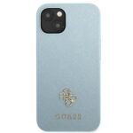 Guess GUHCP13SPS4MB iPhone 13 mini 5,4" blue hardcase Saffiano 4G Small Metal Logo - imagine 3