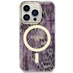 Guess GUHMP14XHLEOPWP iPhone 14 Pro Max 6.7" pink hardcase Leopard MagSafe - imagine 3