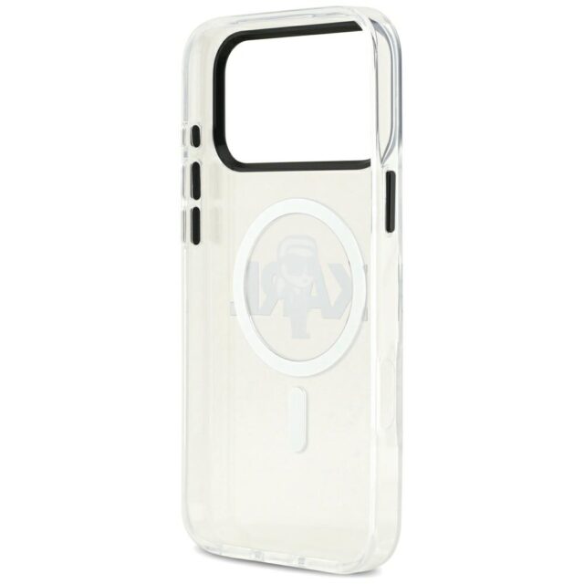 Karl Lagerfeld IML Karl Sketch Logo MagSafe Case for iPhone 17 Pro Max Clear - imagine 7