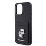 Karl Lagerfeld KLHCP15XSAPKCNPK iPhone 15 Pro Max 6.7" black hardcase Saffiano Cardslot KC Met - imagine 6