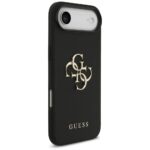 Guess Grained Big 4G & Classic Logo case for iPhone Air black - imagine 4