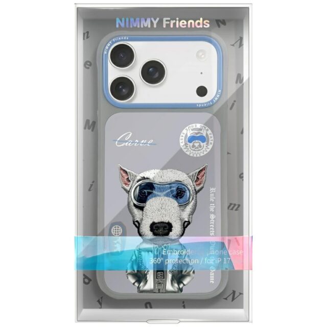 Case Nimmy Cool&Cute 2.0 Dog for iPhone   17 Pro grey - imagine 7