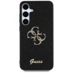 Case Guess Fixed Glitter Big 4G Metal Logo to Samsung Galaxy S25 black - imagine 3
