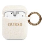 Guess GUACCSILGLWH AirPods cover white Silicone Glitter