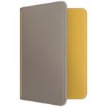 Passport Case UNIQ Belmont RFID gray yellow