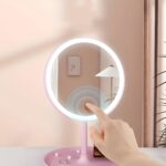 Extralink Lifestyle | Cosmetic mirror | LED backlight, pink - imagine 2