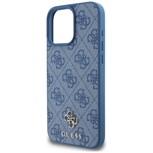 Case Guess HC PU 4G Small 4G and Classic for iPhone 16 Pro MagSafe blue - imagine 6