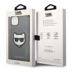 Karl Lagerfeld KLHCP14SSAPCHG iPhone 14/ 15 / 13 6,1" hardcase silver Saffiano Choupette Hea - imagine 8