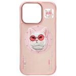 Nimmy Glasses Cool Cat MagSafe case for iPhone 16 Pro Max pink - imagine 6