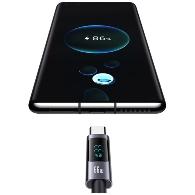 Cable USAMS Sufeng Series US-SJ673 66W 6A Fast Charging USB-C to USB-A 1.2m tarnish - imagine 4